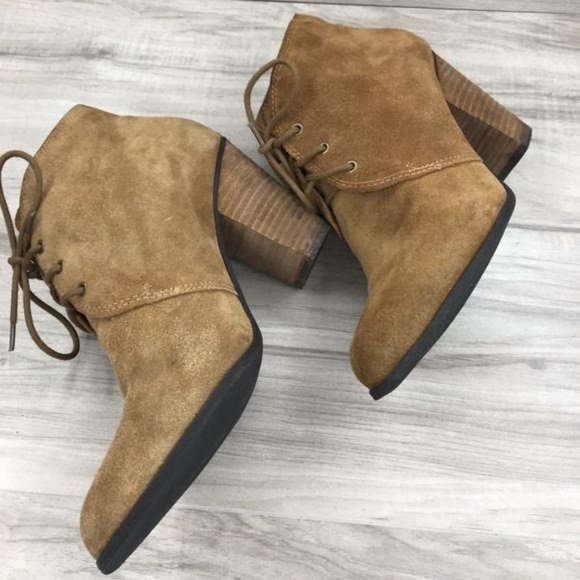 BCBGeneration Ankle Boots Women's 10 Paxxton Suede Brown Lace Up Booties - Picture 6 of 11